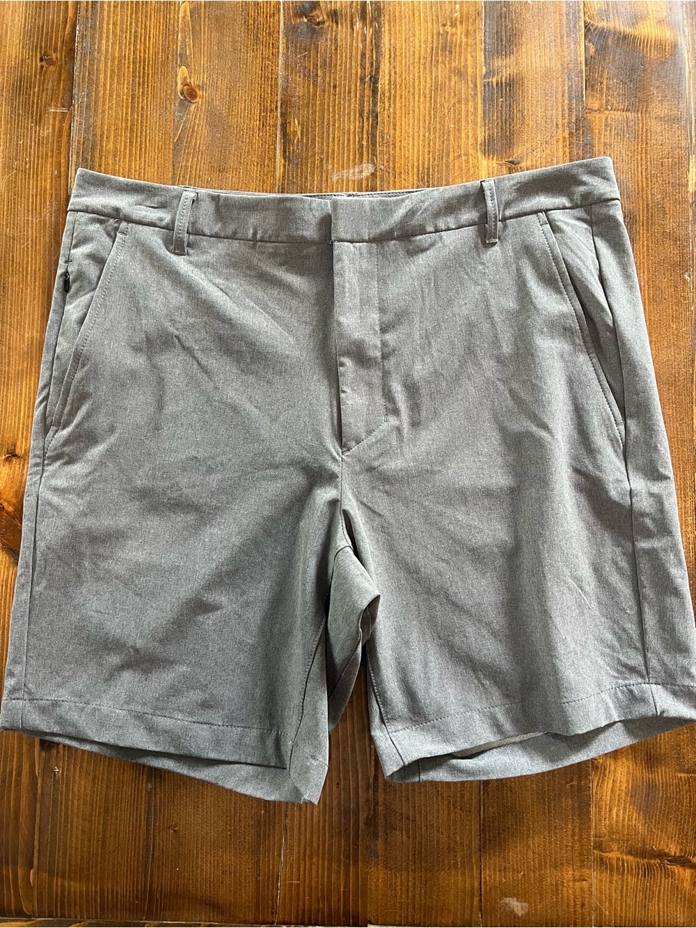 All In Motion Men's Flat Front Light Gray Golf Shorts